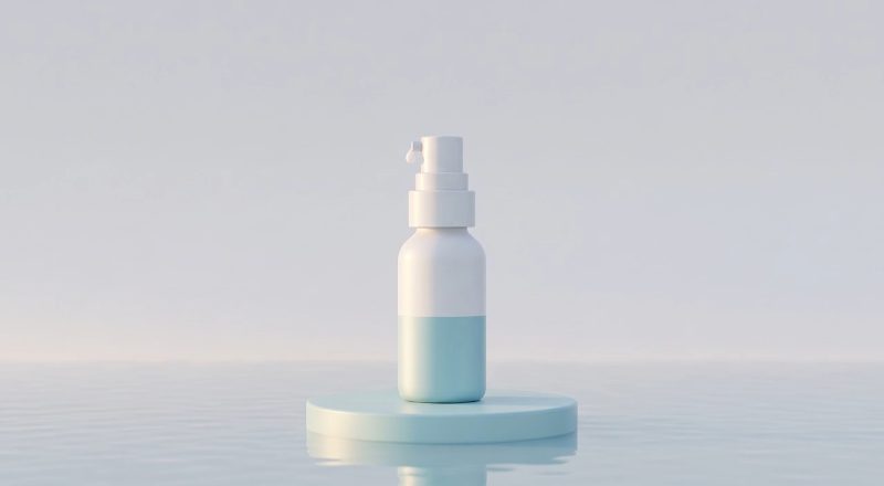 Start on the wired still: a slow push in while a soft pale gold dawn light sweeps across the product and ripples shimmer…